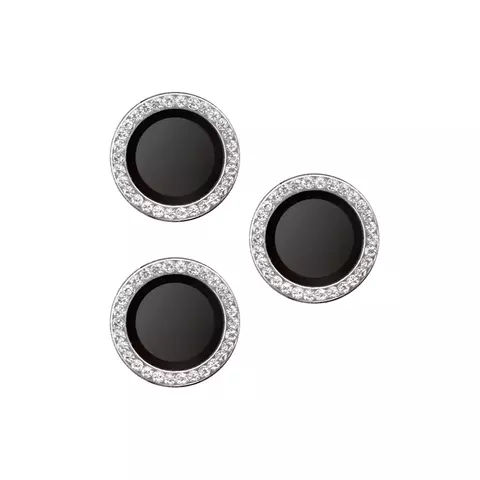 Três películas de câmera para Infinix Hot 40 Pro com borda brilhante.