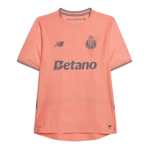 Camisa Porto Edição especial Mundial de Clubes II 25/26 - Torcedor New Balance Masculina - Rosa com detalhes em azul