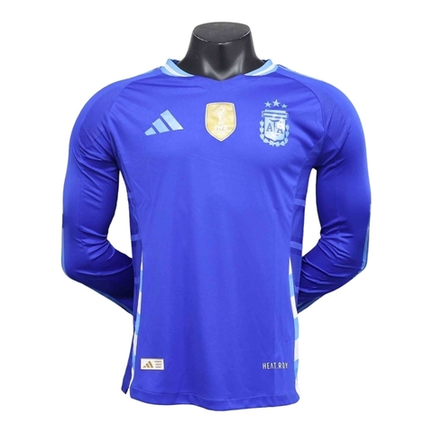 Camisa Seleção Argentina II 24/25 manga longa - Jogador Adidas Masculina - Azul