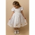 Vestido Infantil Branco de Festa Luxo Minie - Dourado