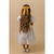 Vestido Infantil Branco de Festa Luxo Minie - Dourado - comprar online