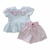 Conjunto Infantil Gola Bordada Nina - Rosa - comprar online