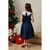 Vestido De Festa Infantil Azul Marinho Casinha de Abelha - Monalisa - comprar online