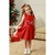 Vestido Infantil Clássico Vermelho Cavado - Oxford