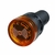 Alarme Sonoro Buzzer Sinaleiro Led Âmbar 22mm 12V - DNI