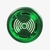 Alarme Sonoro Buzzer Sinaleiro LED Verde 22mm 110V - DNI0548 - Dkw Store