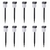 10 Luminárias Solares Balizadora Led Branco Frio Dni6122