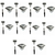 10 Luminárias Solares Balizadoras Inox - Com Led - Dni6124n