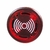 Alarme Sonoro Buzzer Sinaleiro Led Vermelho 22mm 24V - DNI - Dkw Store