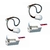 2 Mini Sensores de Presença de Embutir para Teto ou Parede 110/220V - DNI 6029