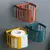 Porta suporte para papel higiênico com fixação adesiva