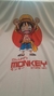 Camiseta One Piece Luffy Anime Unissex Poliéster Dry Fit Confort TAM: M (branca) - comprar online