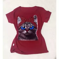 Blusa Feminina T-Shirt Gato - comprar online