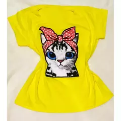 Imagem do Blusa Feminina T-Shirt Gato