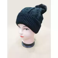 Touca Feminina Inverno Lã Trançada