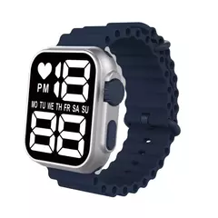 Relógio Digital Esportivo À Prova D'água Unissex Pulseira De Silicone - comprar online