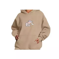 Blusa De Frio Moletom Canguru Estampado Elefante na internet
