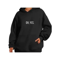 Blusa De Frio Moletom Estampado Canguru com Capuz na internet