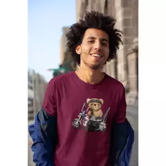 Camiseta Masculina Estampada Ursinho Street Wear Slim - comprar online