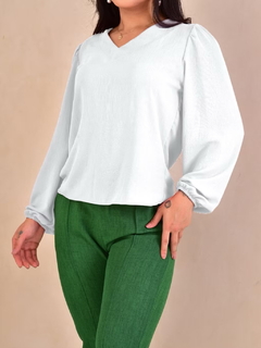 Blusa Feminina Manga Longa com Elastico no Punho na internet