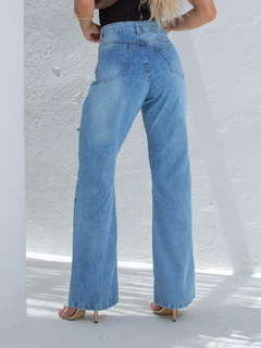 Calça Jeans Wide Leg Feminina Patalona - loja online
