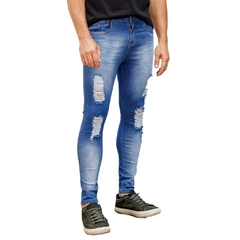 Calça Super Skinny Rasgada Linha Premium na internet