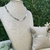 Conjunto feminino de prata 925 escama de peixe  - Ludantaspratas.com.br