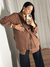 Camisa Catarina Marrom - Detay