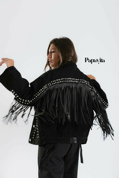 MAXI CAMPERA LANA BLACK - tienda online