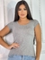 Blusa Feminina Manga Dupla com Detalhe Metalizado – Sofisticação e Conforto em um Só Look na internet
