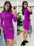 Elegância e Conforto no Inverno – Vestido Tubinho Canelado de Manga Longa na internet
