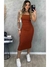 Vestido Midi Tomara que Caia Anarruga Elegante - comprar online