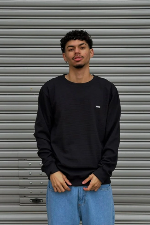 MOLETOM CARECA WATS BERLIM PRETO