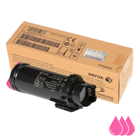 Toner Xerox Original WC6515 Magenta con caja de cartón marrón
