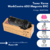 Toner Xerox Original WorkCentre 6515 color magenta con caja marrón y texto informativo en fondo azul