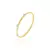 BRACELE FRISADO TRES CORACOES CRAVEJADOS 1 MM