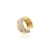 Piercing Duplo Liso e Cravejado com banho ouro