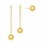 BRINCO LONGO REMOVÍVEL ESFERA DOURADO - comprar online