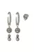 Kit 3 Brincos Alma Prata Boho - comprar online