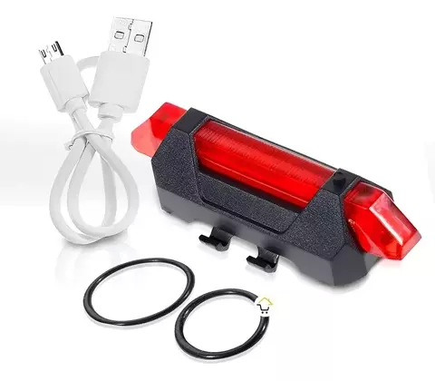 Pack x12 Luz Bicicleta Led Usb Recargables Delantera Trasera