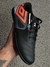 Chuteira SALÃO Preto/Laranja - comprar online