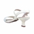 SANDALIA MODARE SALTO MEDIO CREME/CRISTAL - comprar online