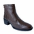 BOTA CANO CURTO SALTO BLOCO EM COURO - comprar online