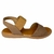 SANDALIA USAFLEX CAMEL COM LASER