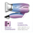 Imagem do Secador De Cabelo Travel Qu4tro Elementos By Juliette Mondial Sct-ju-03 Cor Azul/rosa 110v/220v