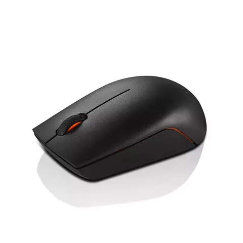 Mouse Sem fio Lenovo 300 1000 DPI Design Ambidestro a Pilha GX30K79401 Preto