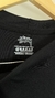 Camiseta oversized Stussy - PRETA - GS STORE