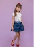 Conjunto Marinho Saia + Blusa