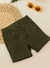 Short Guri Linho Verde Musgo