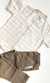 Camisa Florence Azul+ Calça Color Caqui - comprar online